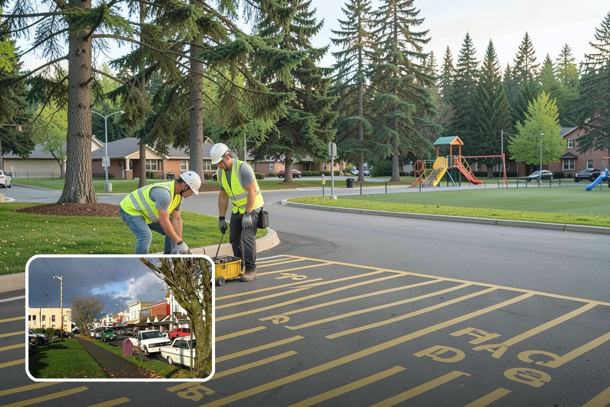 Accent Lighting in Arlington, Snohomish County, WA - Showcases civic landmarks and architectural features