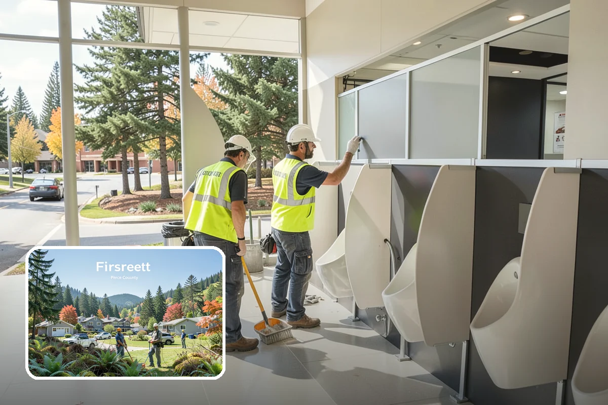 Accent Lighting in Fircrest, Pierce County, WA - Showcases civic landmarks and architectural features