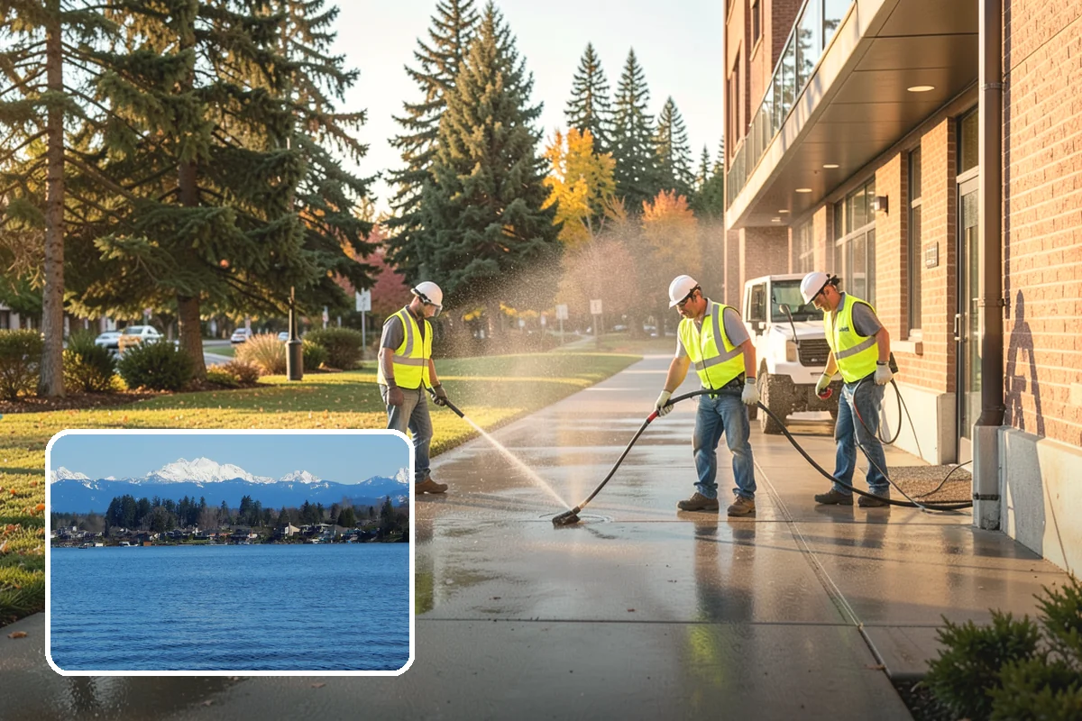 Accent Lighting in Lake Stevens, Snohomish County, WA - Showcases civic landmarks and architectural features