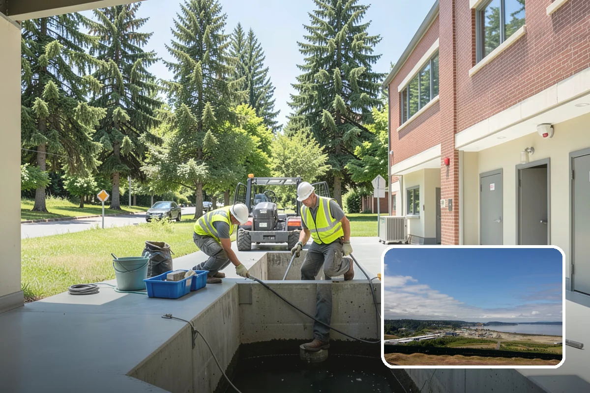 Accent Lighting in University Place, Pierce County, WA - Showcases civic landmarks and architectural features