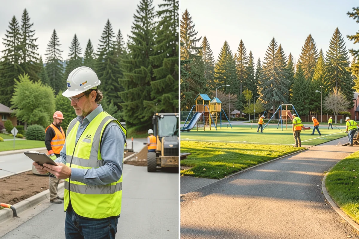 ADA Ramp Improvements in Algona, King County, WA - Survey existing ramps and measure deficiencies against ADA and PROWAG