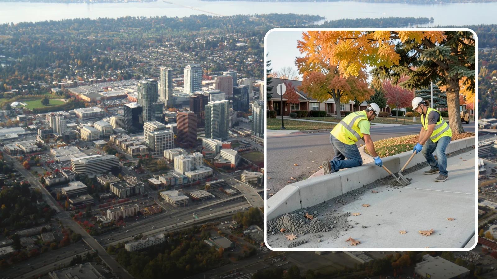 ADA Ramp Improvements in Bellevue, King County, WA - ADA curb ramp improvements that bring pedestrian crossings into compliance with current accessibility standards.