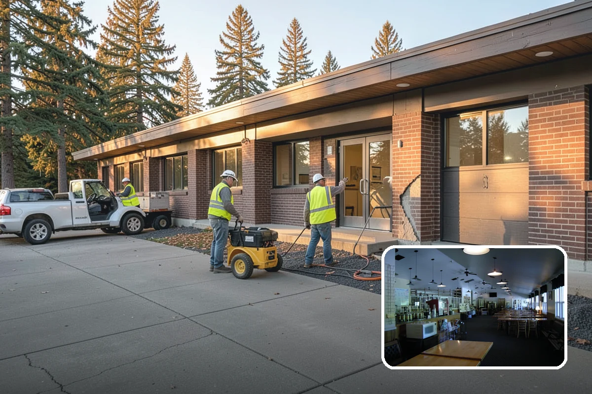 ADA Ramp Improvements in Black Diamond, King County, WA - Delivers compliant slopes, landings, and detectable warnings