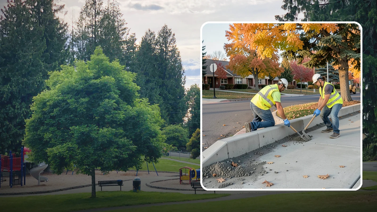 ADA Ramp Improvements in Bonney Lake, Pierce County, WA - ADA curb ramp improvements that bring pedestrian crossings into compliance with current accessibility standards.