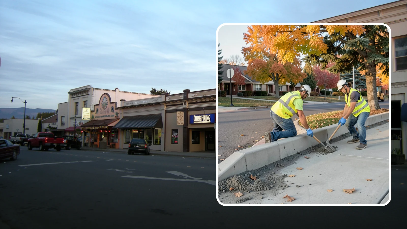 ADA Ramp Improvements in Burlington, Skagit County, WA - ADA curb ramp improvements that bring pedestrian crossings into compliance with current accessibility standards.