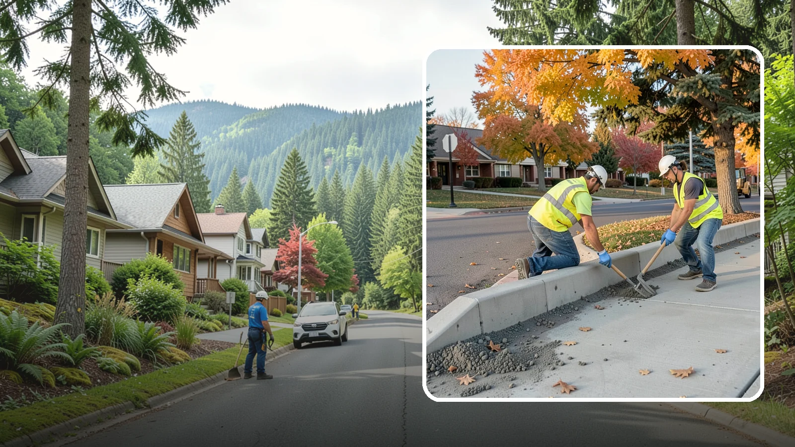 ADA Ramp Improvements in Darrington, Snohomish County, WA - ADA curb ramp improvements that bring pedestrian crossings into compliance with current accessibility standards.