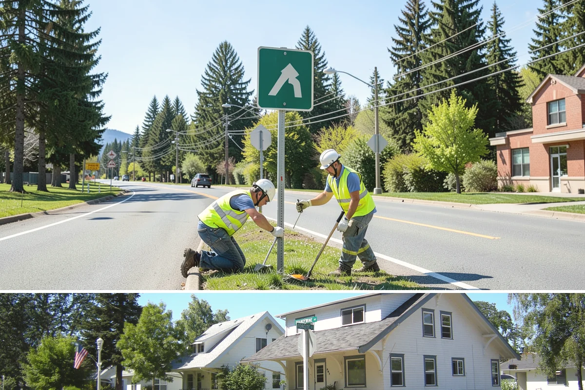 ADA Ramp Improvements in DuPont, Pierce County, WA - Ramp construction is scheduled in the dry summer season for reliable concrete curing before adjacent gutters carry winter runoff.