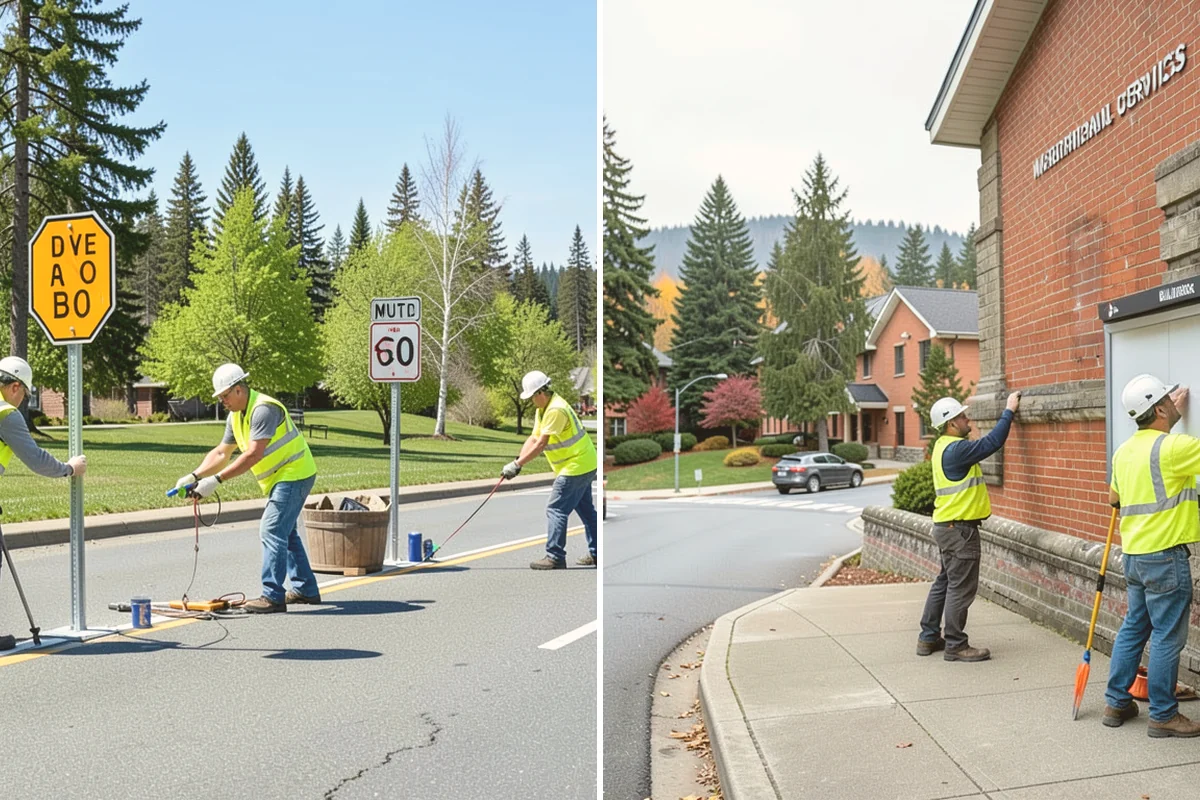 ADA Ramp Improvements in Eatonville, Pierce County, WA - Survey existing ramps and measure deficiencies against ADA and PROWAG