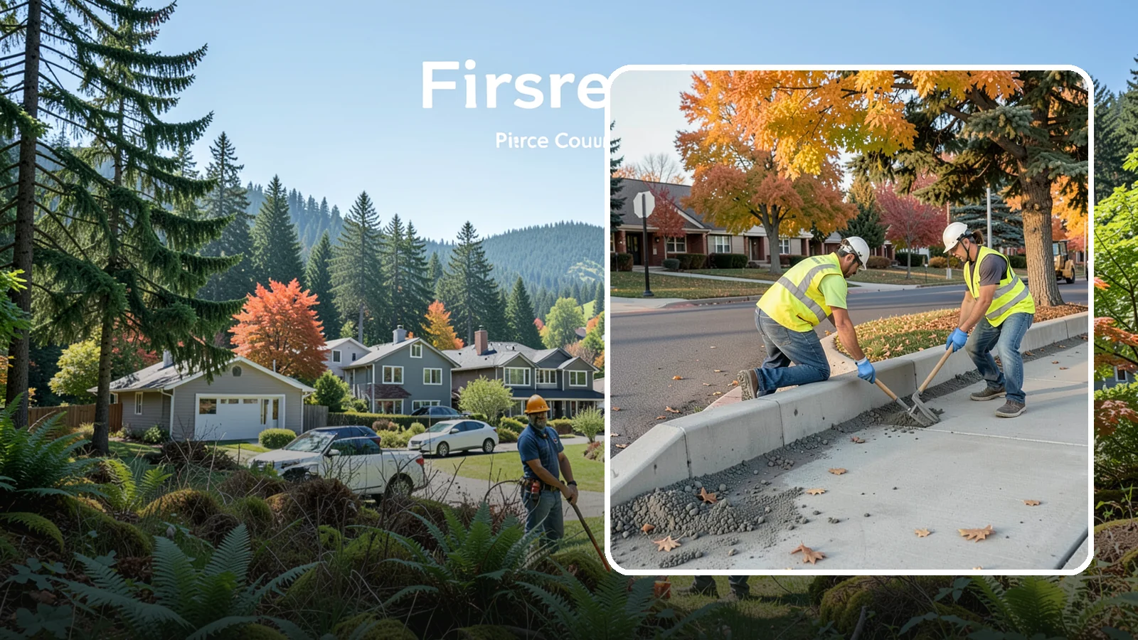 ADA Ramp Improvements in Fircrest, Pierce County, WA - ADA curb ramp improvements that bring pedestrian crossings into compliance with current accessibility standards.