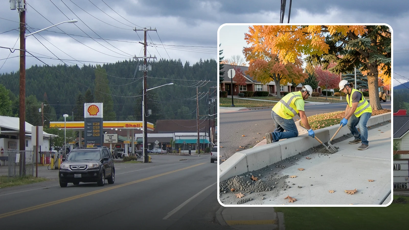 ADA Ramp Improvements in Granite Falls, Snohomish County, WA - ADA curb ramp improvements that bring pedestrian crossings into compliance with current accessibility standards.
