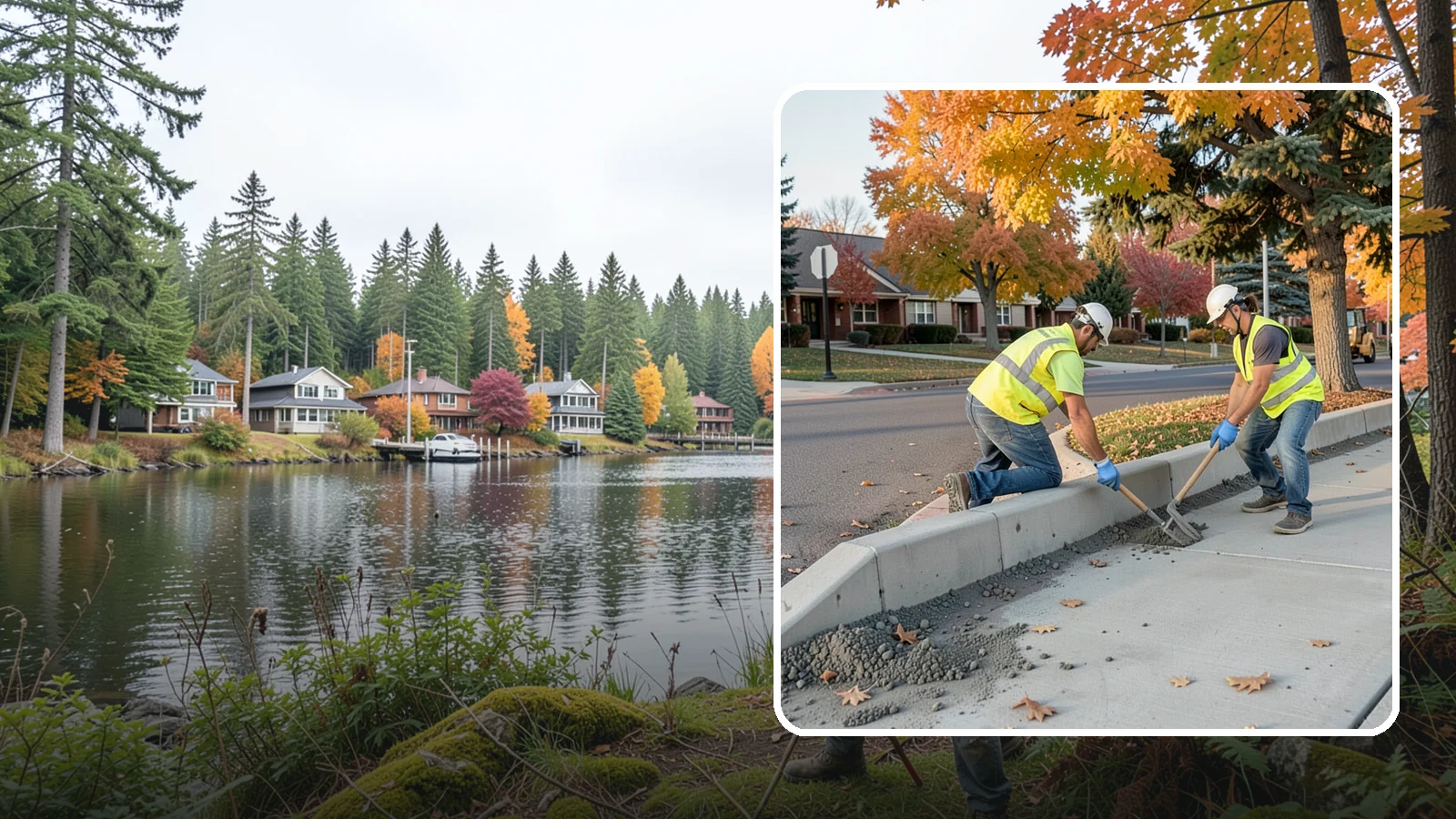 ADA Ramp Improvements in La Conner, Skagit County, WA - ADA curb ramp improvements that bring pedestrian crossings into compliance with current accessibility standards.