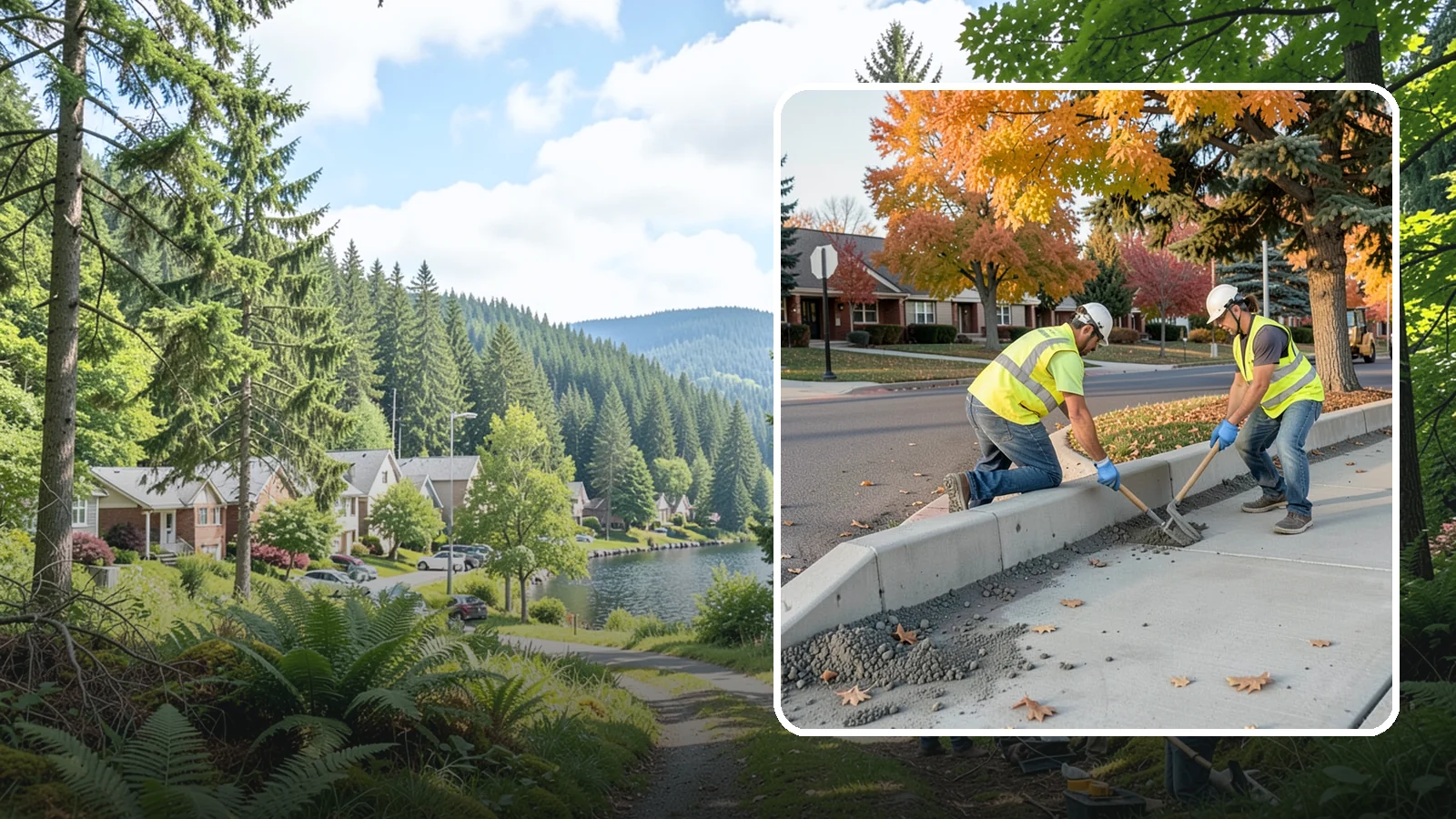 ADA Ramp Improvements in Lake Forest Park, King County, WA - ADA curb ramp improvements that bring pedestrian crossings into compliance with current accessibility standards.