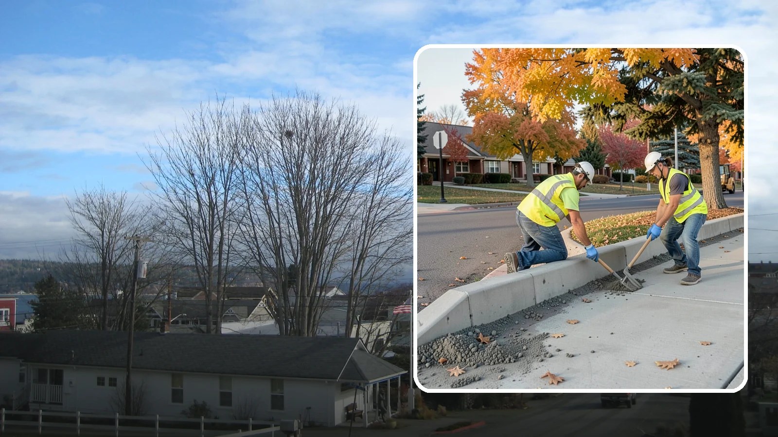 ADA Ramp Improvements in Langley, Island County, WA - ADA curb ramp improvements that bring pedestrian crossings into compliance with current accessibility standards.