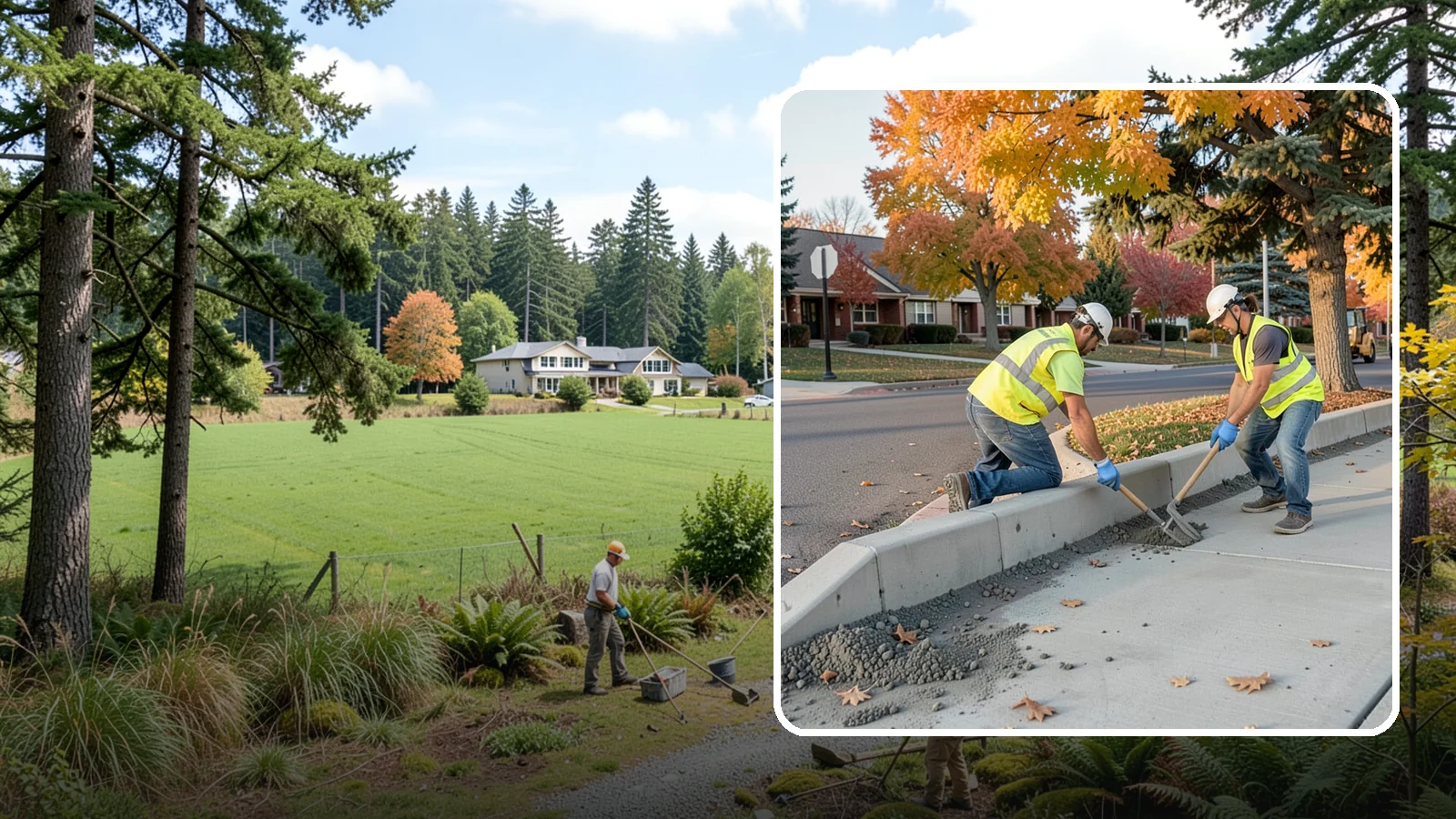 ADA Ramp Improvements in Lyman, Skagit County, WA - ADA curb ramp improvements that bring pedestrian crossings into compliance with current accessibility standards.