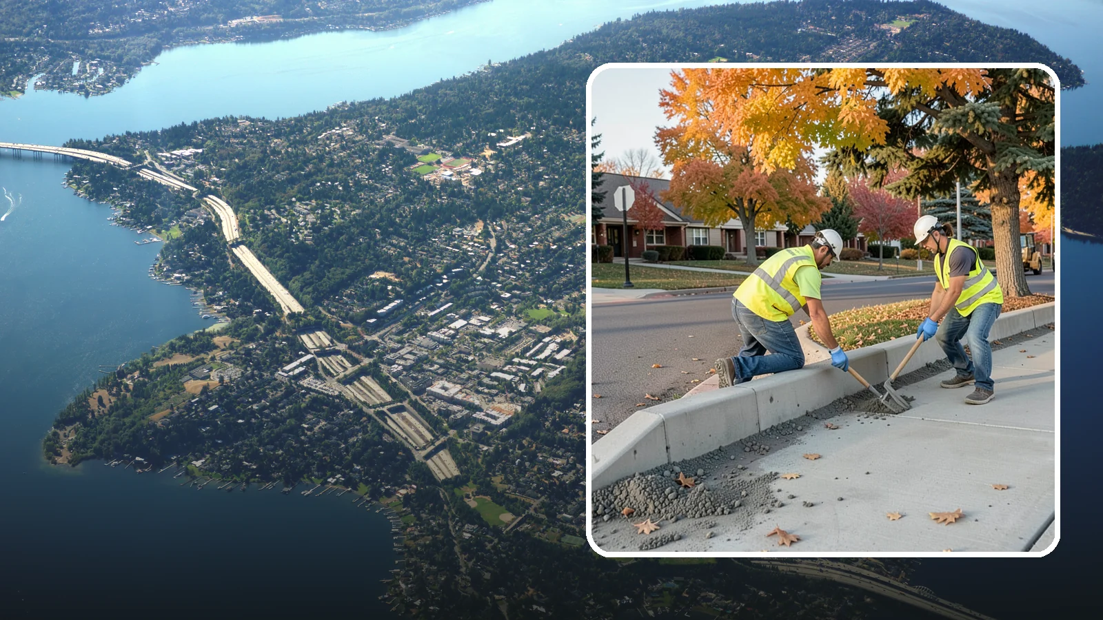ADA Ramp Improvements in Mercer Island, King County, WA - ADA curb ramp improvements that bring pedestrian crossings into compliance with current accessibility standards.