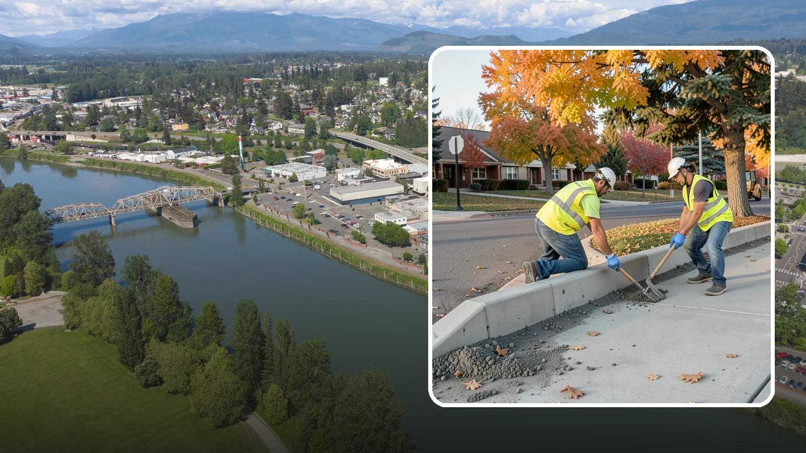 ADA Ramp Improvements in Mount Vernon, Skagit County, WA - ADA curb ramp improvements that bring pedestrian crossings into compliance with current accessibility standards.