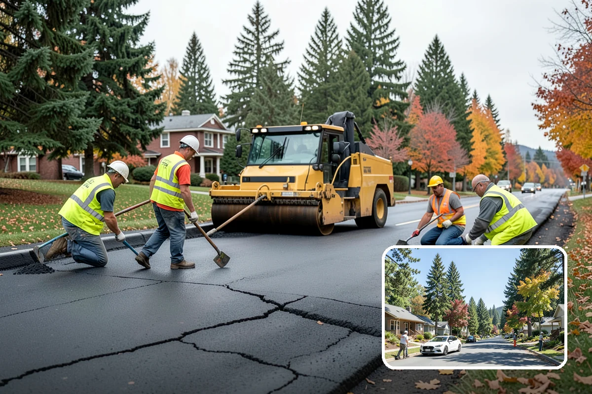 ADA Ramp Improvements in Orting, Pierce County, WA - Delivers compliant slopes, landings, and detectable warnings