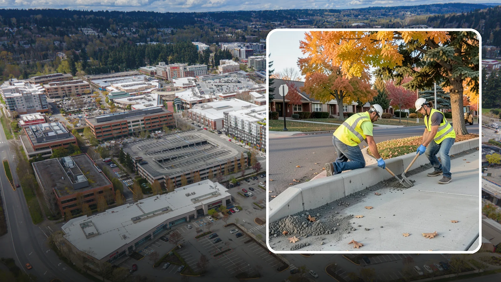ADA Ramp Improvements in Redmond, King County, WA - ADA curb ramp improvements that bring pedestrian crossings into compliance with current accessibility standards.