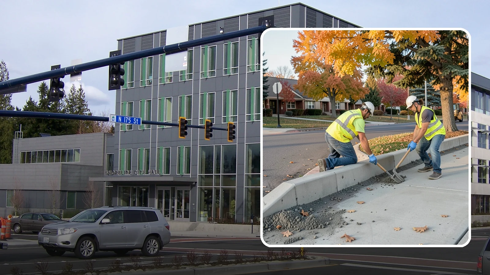 ADA Ramp Improvements in Shoreline, King County, WA - ADA curb ramp improvements that bring pedestrian crossings into compliance with current accessibility standards.