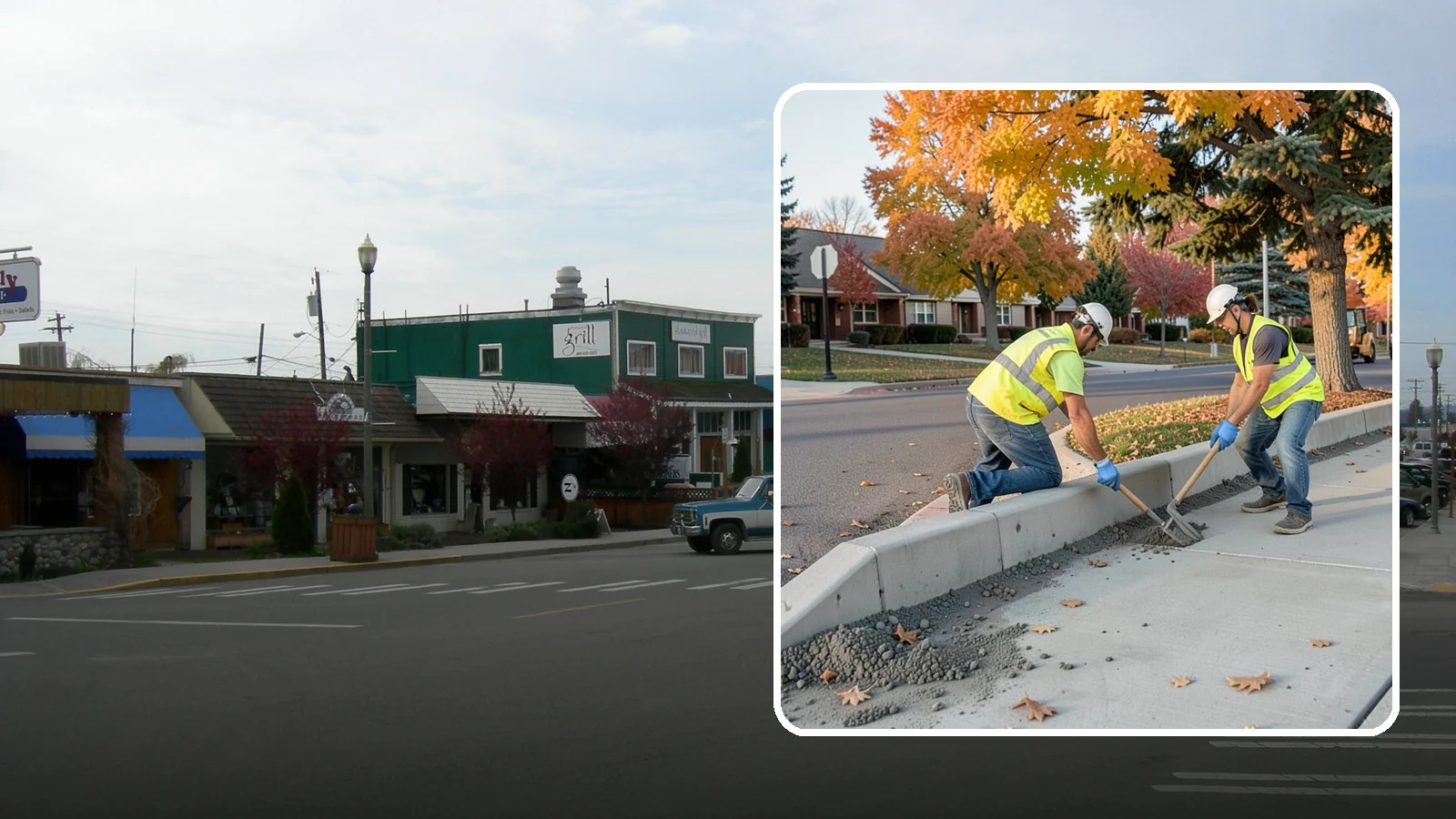 ADA Ramp Improvements in Stanwood, Snohomish County, WA - ADA curb ramp improvements that bring pedestrian crossings into compliance with current accessibility standards.