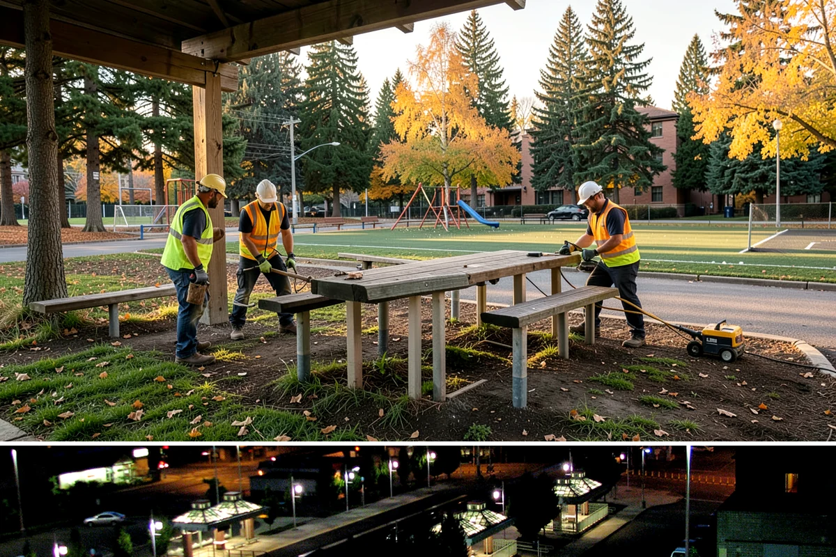 ADA Stall Striping in Auburn, King County, WA - Accessible striping pairs with dry-season lot work, though compliance-driven corrections are scheduled as soon as deficiencies...