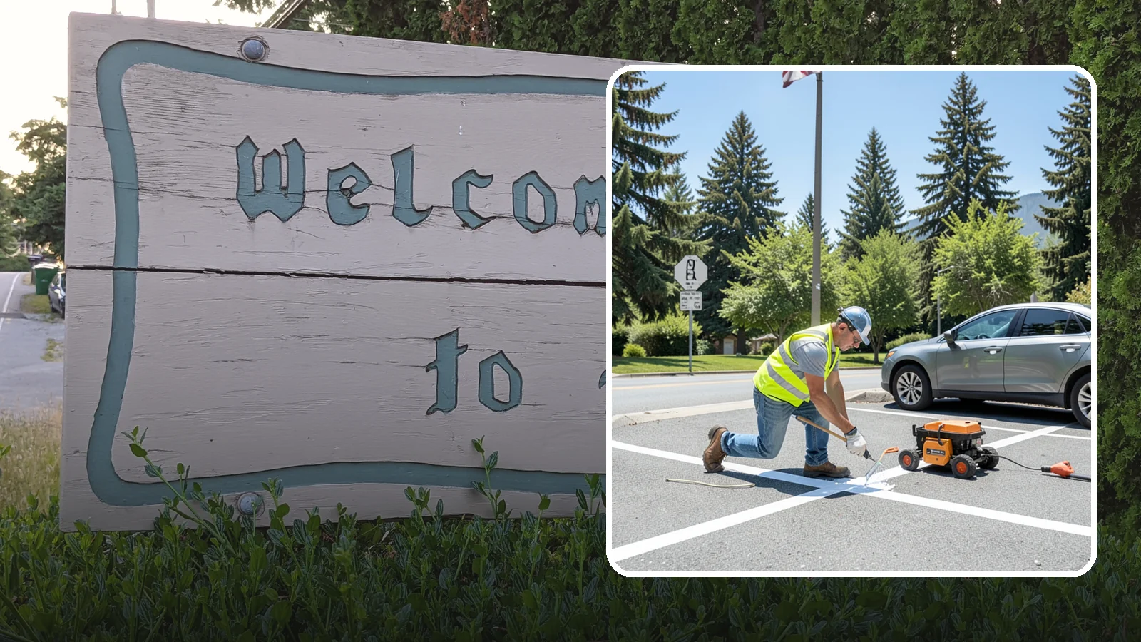 ADA Stall Striping in Brier, Snohomish County, WA - ADA stall striping brings accessible parking into compliance with layout, signage, and markings.