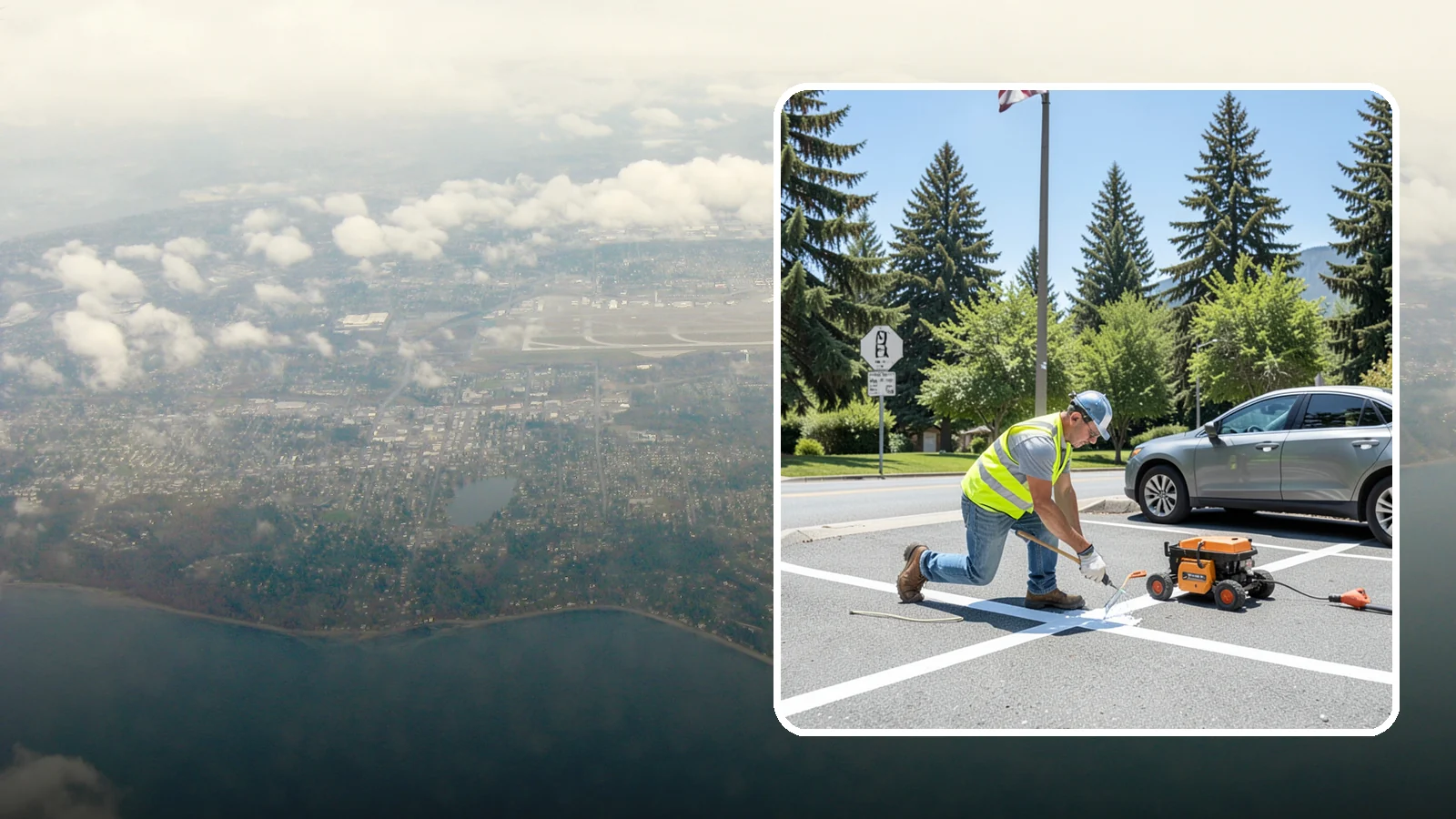ADA Stall Striping in Burien, King County, WA - ADA stall striping brings accessible parking into compliance with layout, signage, and markings.