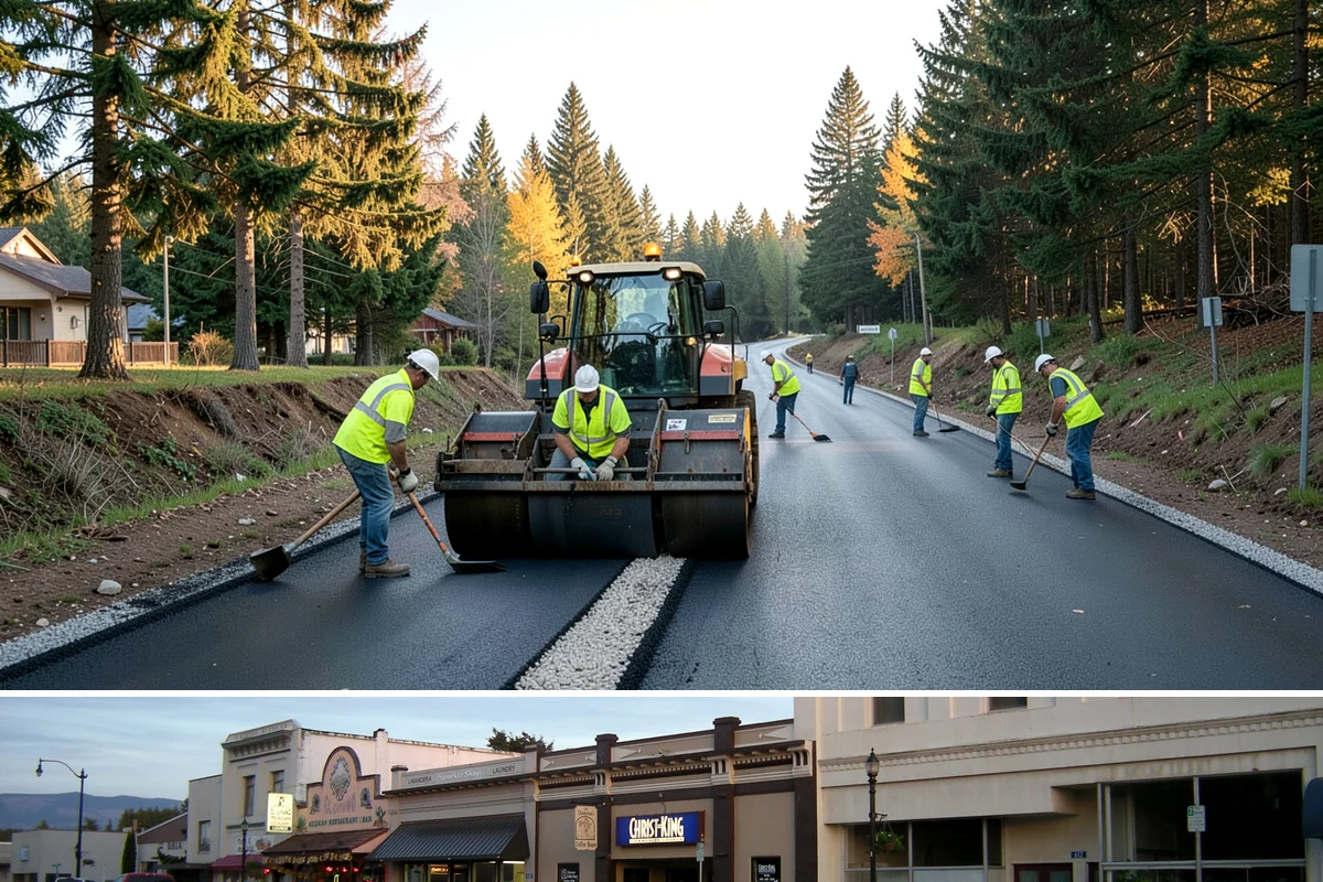 ADA Stall Striping in Burlington, Skagit County, WA - Accessible striping pairs with dry-season lot work, though compliance-driven corrections are scheduled as soon as deficiencies...