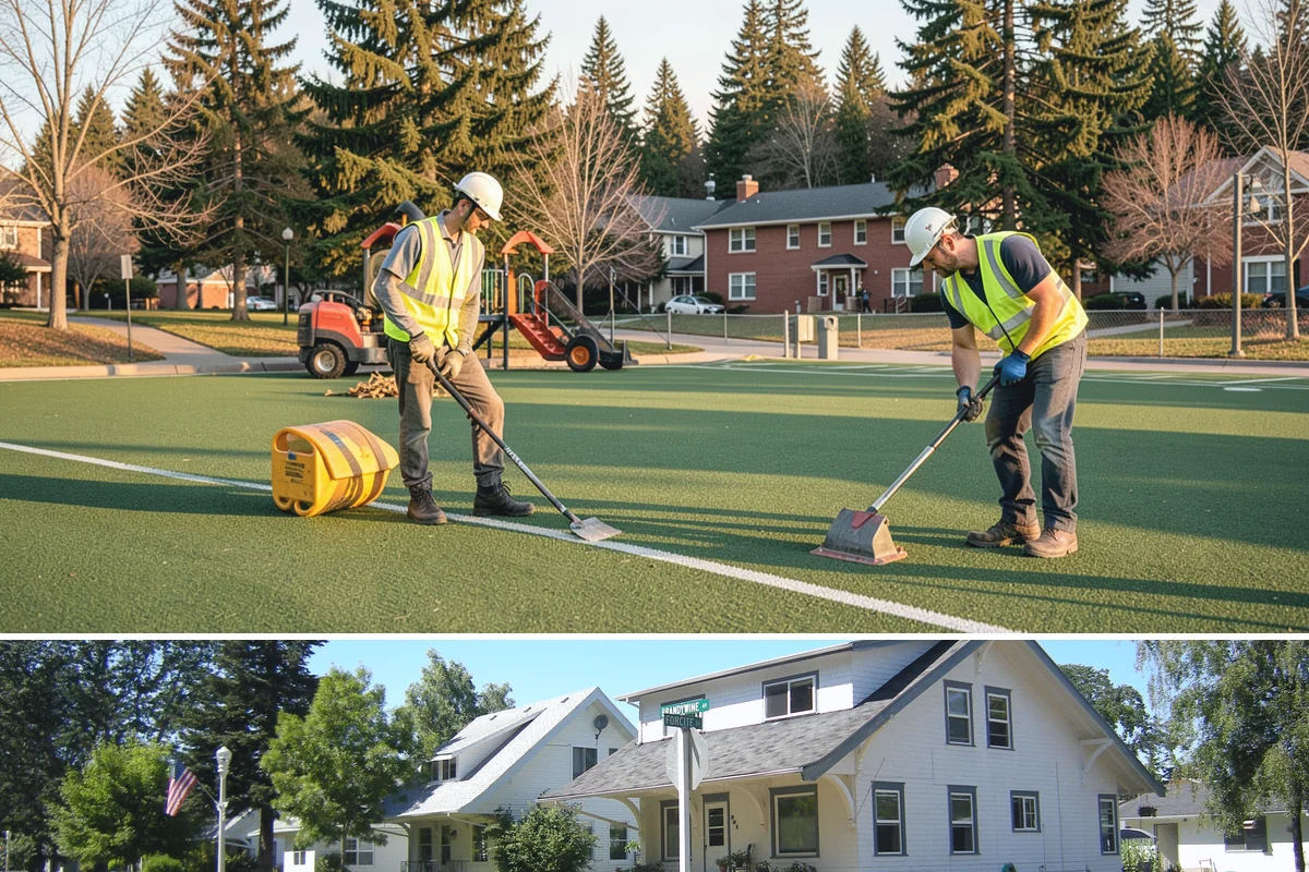 ADA Stall Striping in DuPont, Pierce County, WA - Accessible striping pairs with dry-season lot work, though compliance-driven corrections are scheduled as soon as deficiencies...