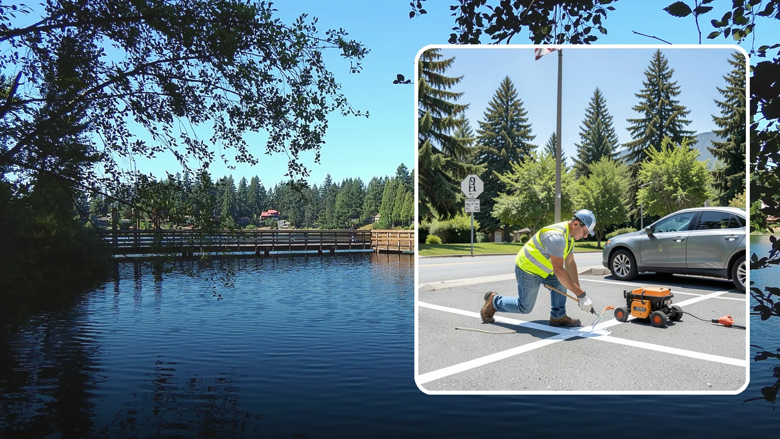ADA Stall Striping in Federal Way, King County, WA - ADA stall striping brings accessible parking into compliance with layout, signage, and markings.