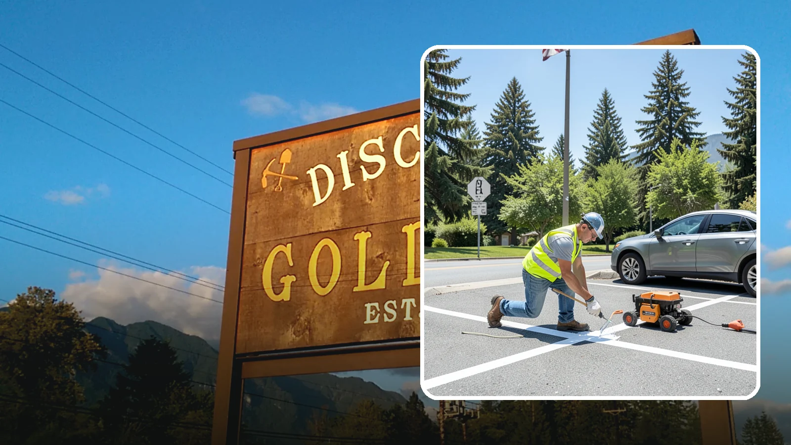 ADA Stall Striping in Gold Bar, Snohomish County, WA - ADA stall striping brings accessible parking into compliance with layout, signage, and markings.