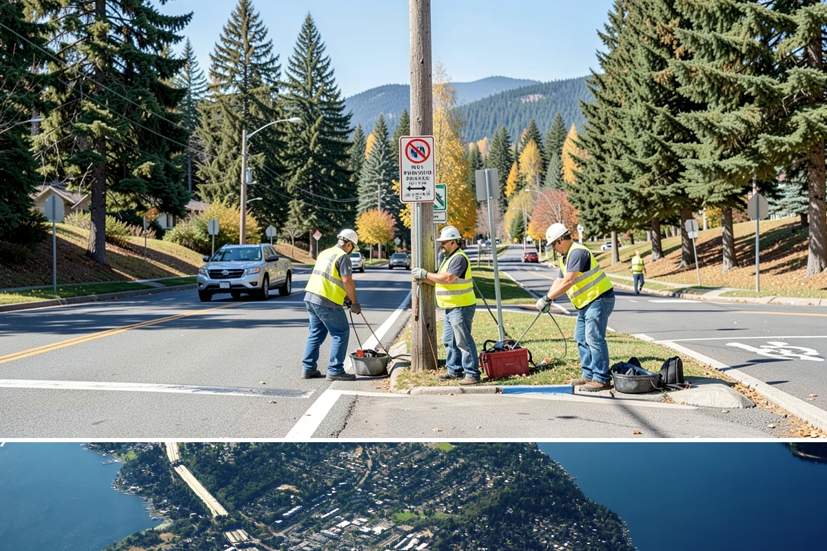 ADA Stall Striping in Mercer Island, King County, WA - Accessible striping pairs with dry-season lot work, though compliance-driven corrections are scheduled as soon as deficiencies...