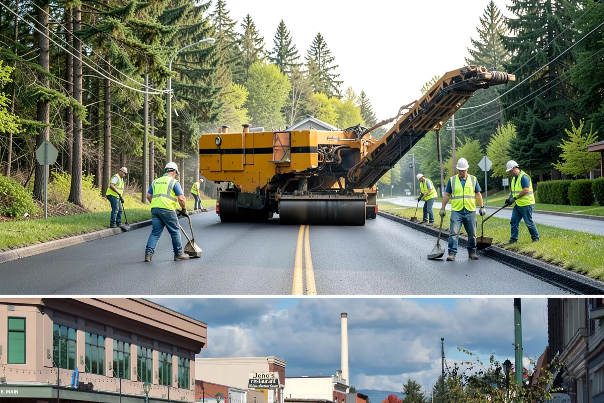 ADA Stall Striping in Monroe, Snohomish County, WA - Accessible striping pairs with dry-season lot work, though compliance-driven corrections are scheduled as soon as deficiencies...