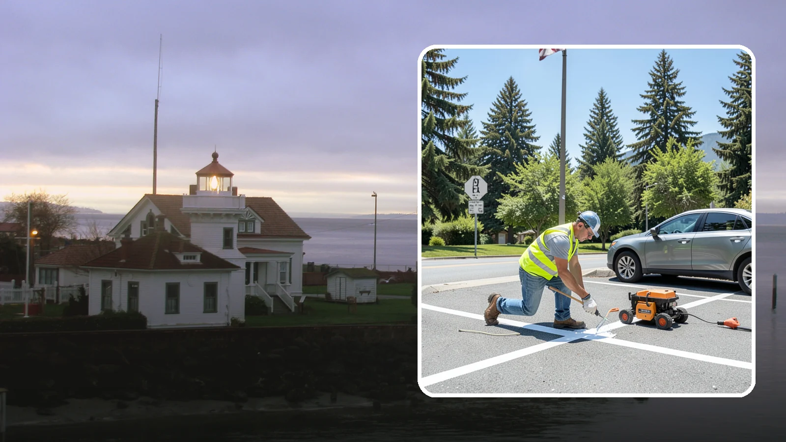 ADA Stall Striping in Mukilteo, Snohomish County, WA - ADA stall striping brings accessible parking into compliance with layout, signage, and markings.