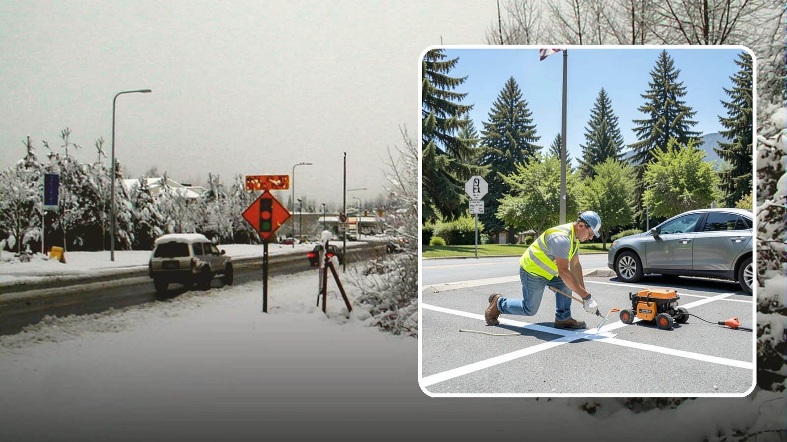 ADA Stall Striping in Newcastle, King County, WA - ADA stall striping brings accessible parking into compliance with layout, signage, and markings.