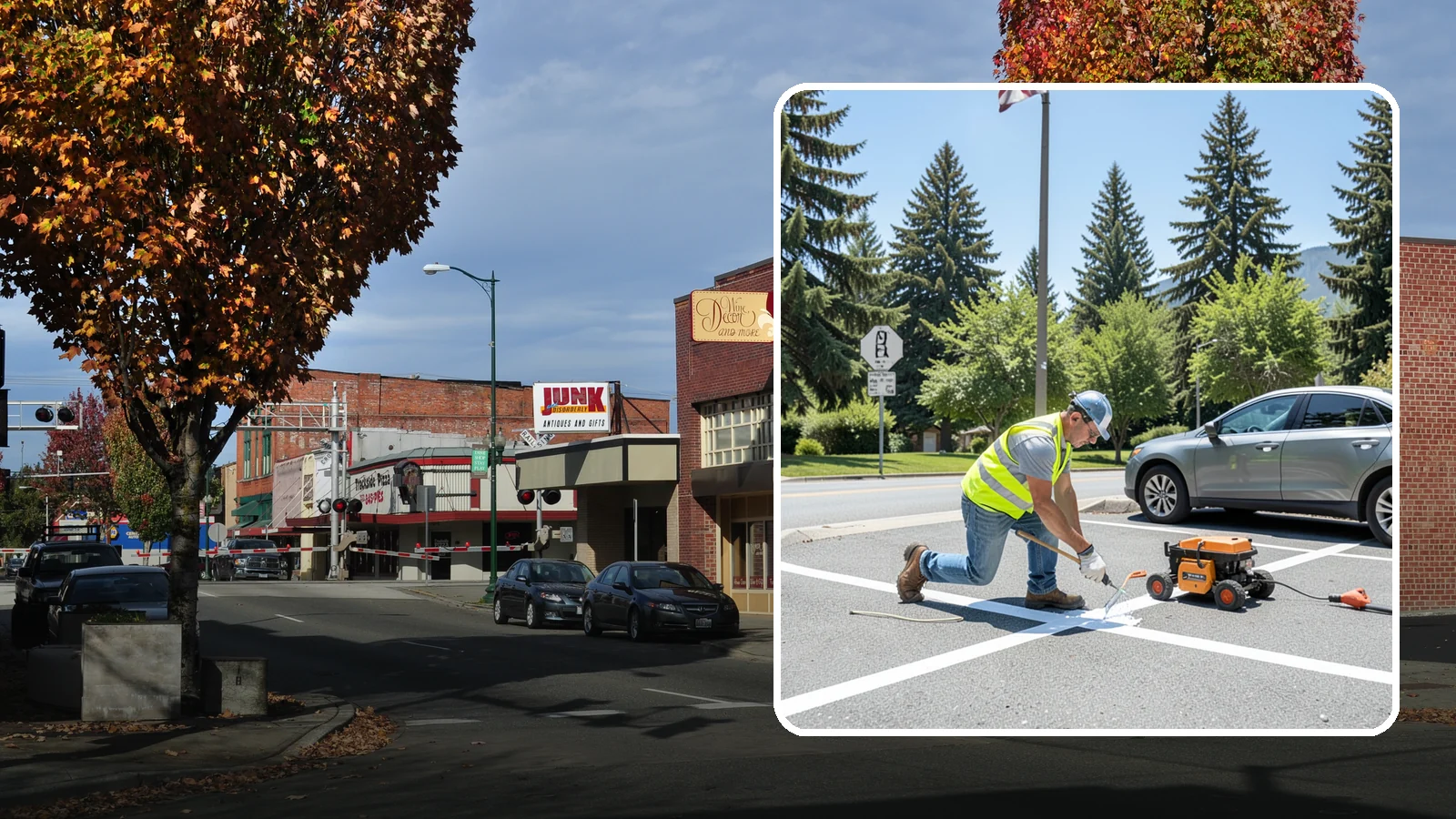 ADA Stall Striping in Puyallup, Pierce County, WA - ADA stall striping brings accessible parking into compliance with layout, signage, and markings.
