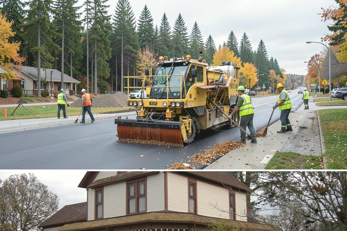 ADA Stall Striping in Sumner, Pierce County, WA - Accessible striping pairs with dry-season lot work, though compliance-driven corrections are scheduled as soon as deficiencies...