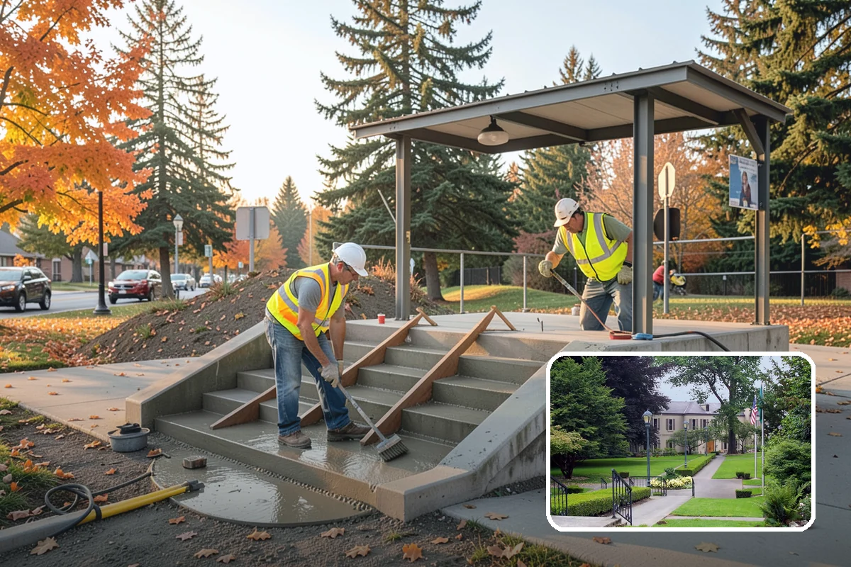ADA Stall Striping in Woodinville, King County, WA - Accessible stalls compliant with ADA and state code