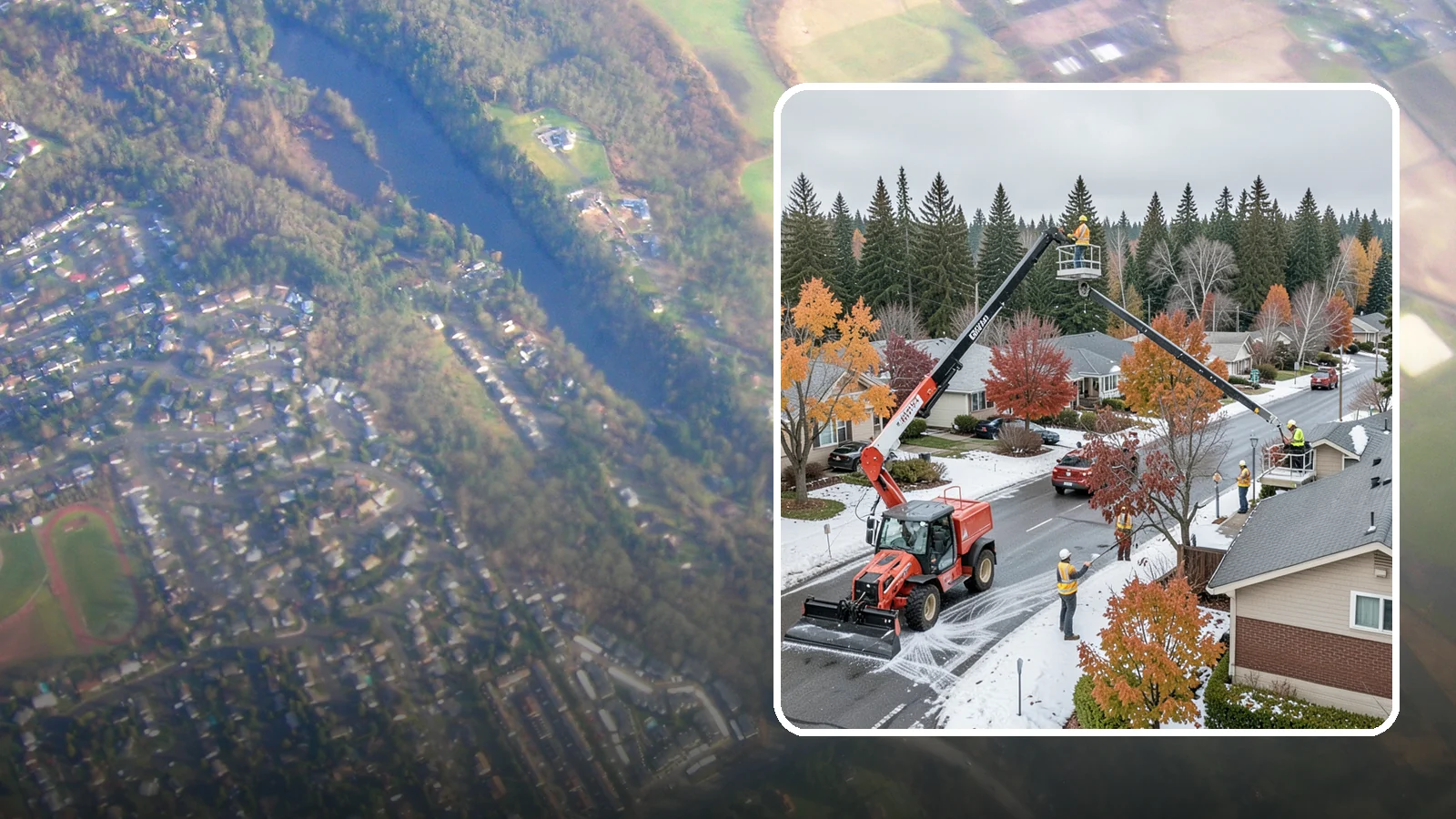 Aerial Lift Services in Algona, King County, WA - Certified bucket-truck and aerial lift crews for elevated work on trees, lights, and structures.