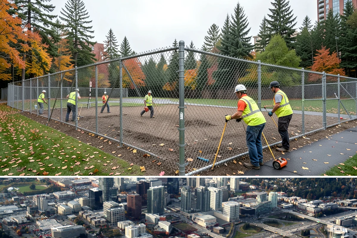 Aerial Lift Services in Bellevue, King County, WA - Elevated tree and lighting work is scheduled around wind conditions, which limit safe lift operation during storms.