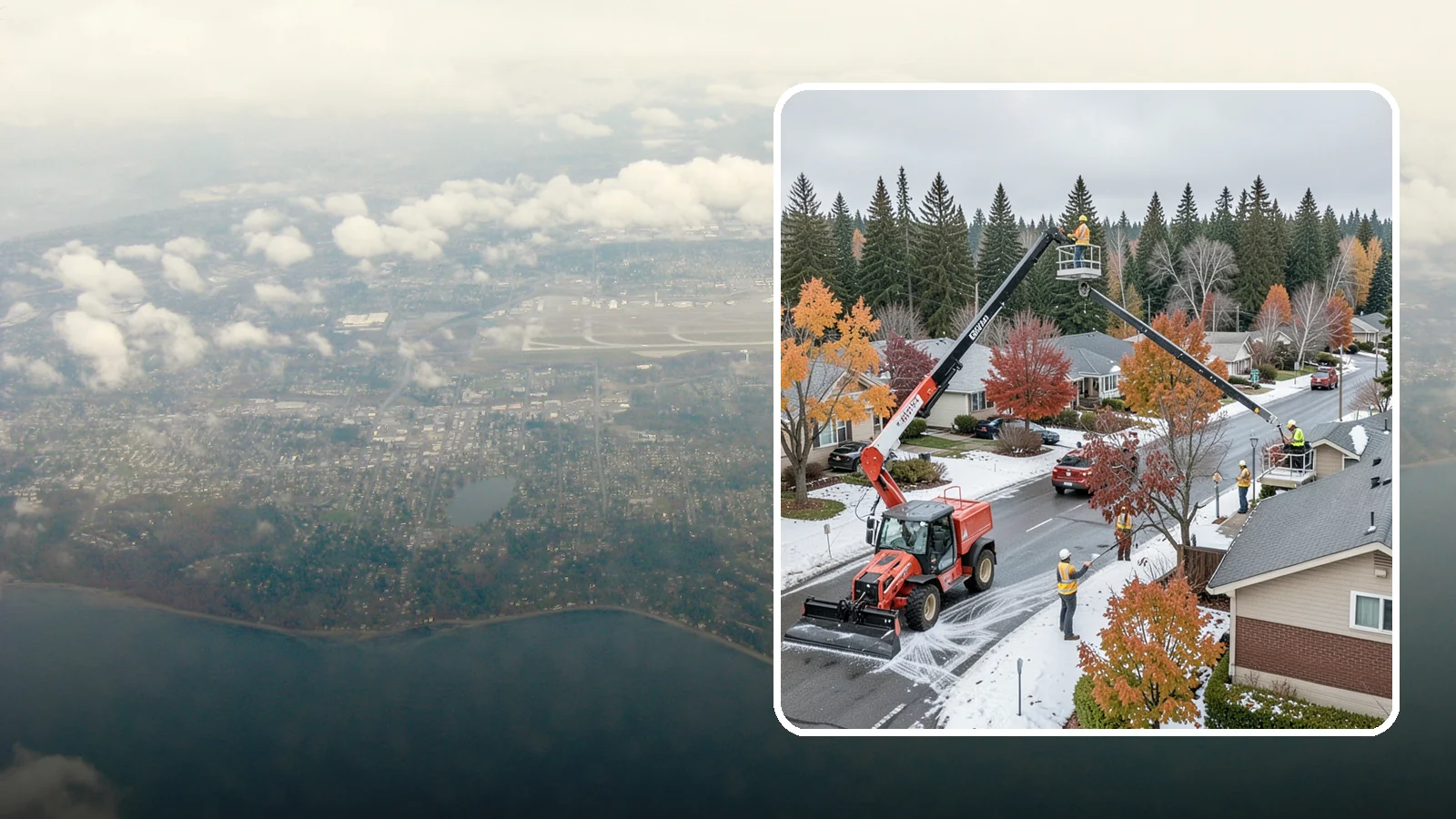 Aerial Lift Services in Burien, King County, WA - Certified bucket-truck and aerial lift crews for elevated work on trees, lights, and structures.