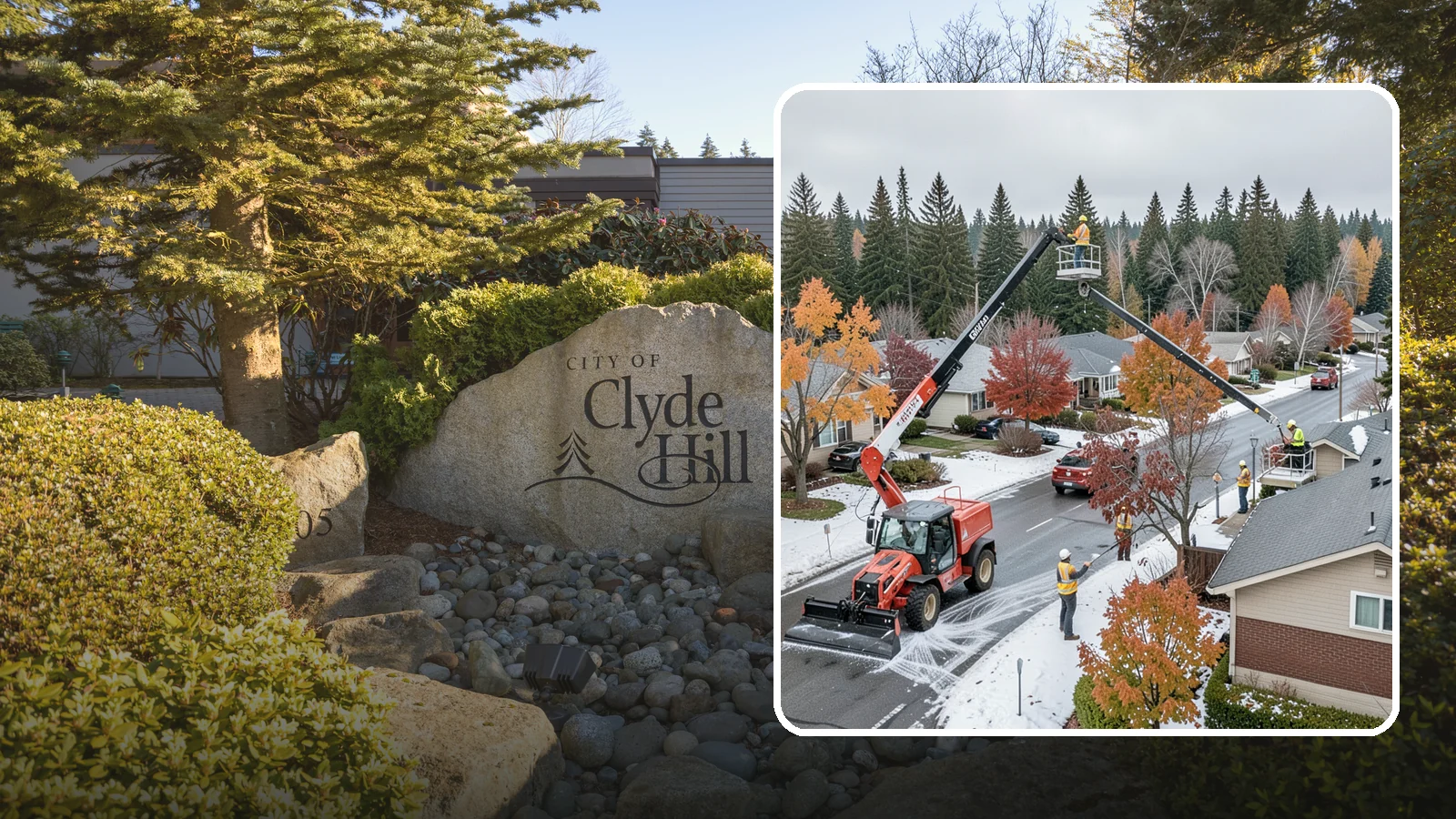 Aerial Lift Services in Clyde Hill, King County, WA - Certified bucket-truck and aerial lift crews for elevated work on trees, lights, and structures.