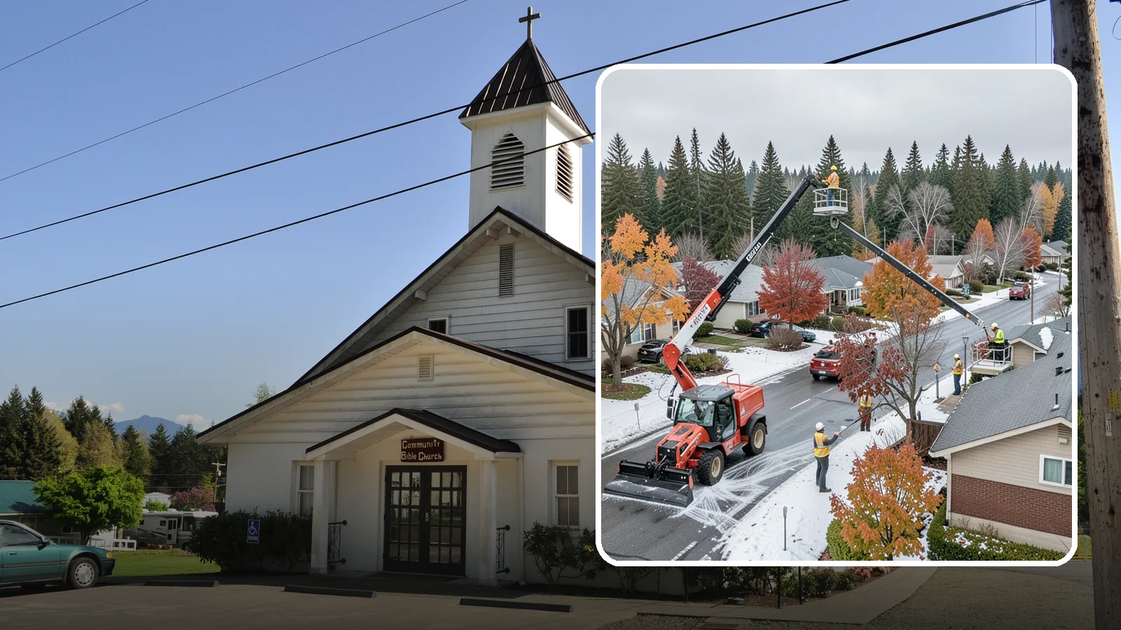 Aerial Lift Services in Concrete, Skagit County, WA - Certified bucket-truck and aerial lift crews for elevated work on trees, lights, and structures.