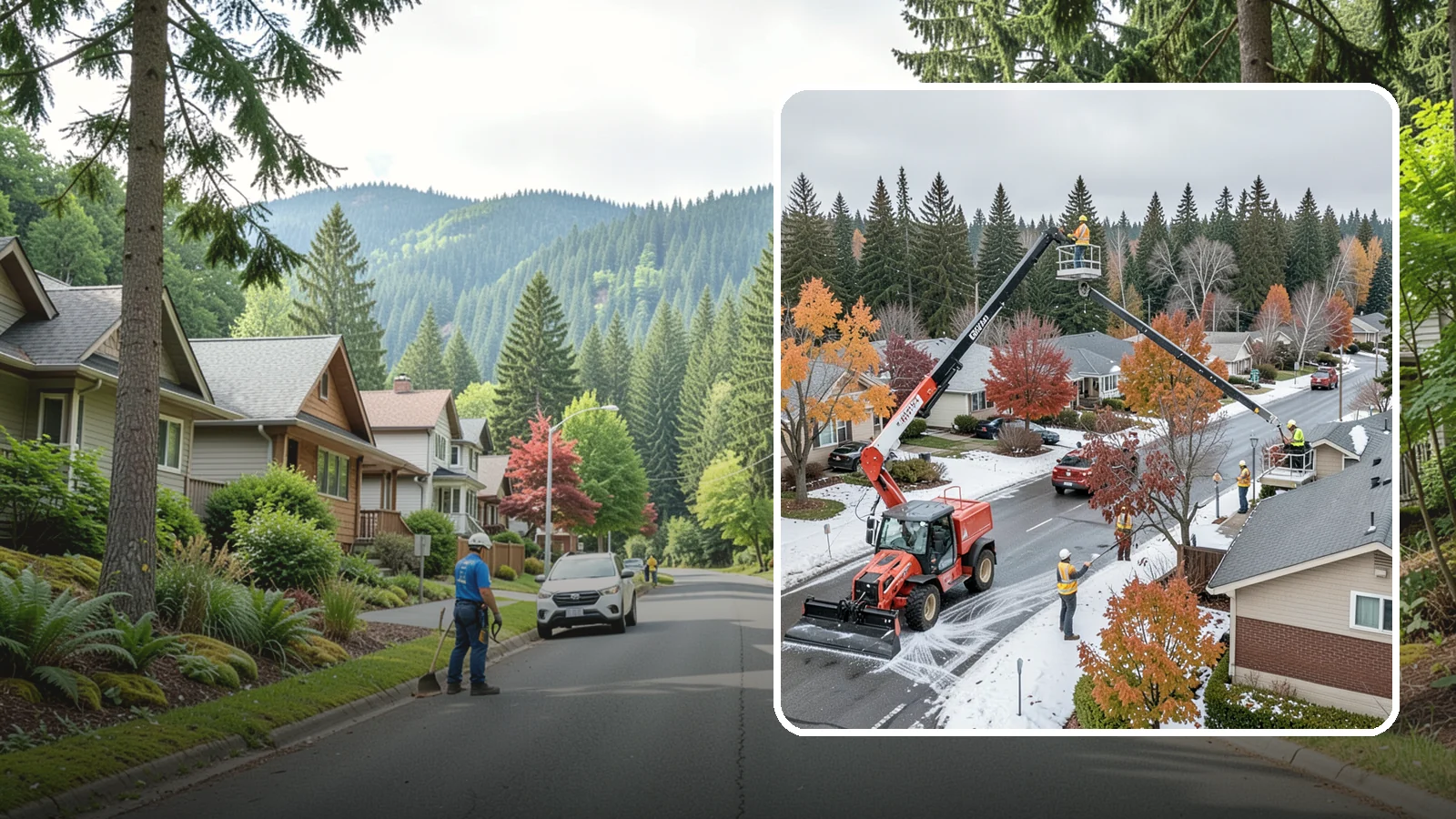 Aerial Lift Services in Darrington, Snohomish County, WA - Certified bucket-truck and aerial lift crews for elevated work on trees, lights, and structures.
