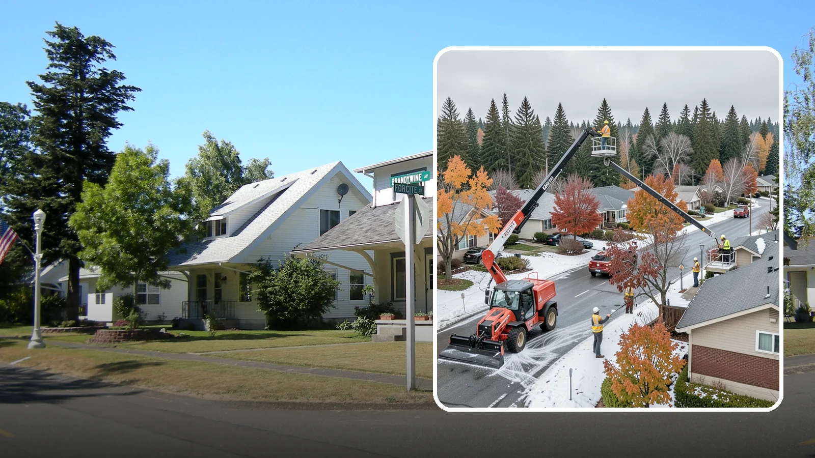 Aerial Lift Services in DuPont, Pierce County, WA - Certified bucket-truck and aerial lift crews for elevated work on trees, lights, and structures.