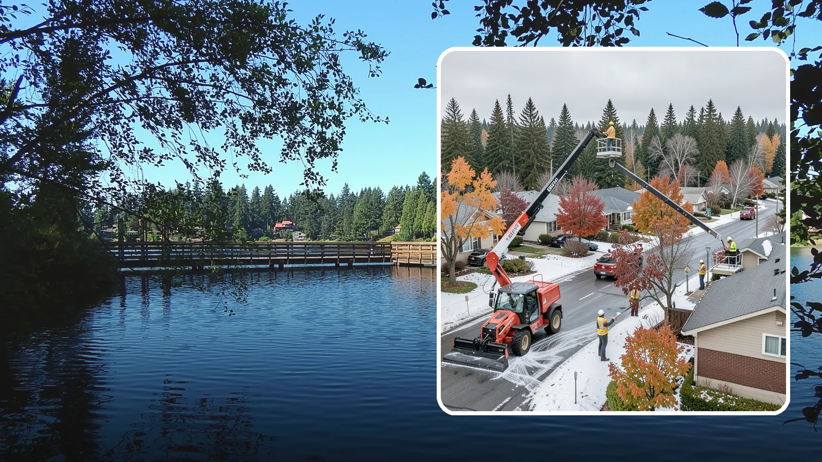 Aerial Lift Services in Federal Way, King County, WA - Certified bucket-truck and aerial lift crews for elevated work on trees, lights, and structures.