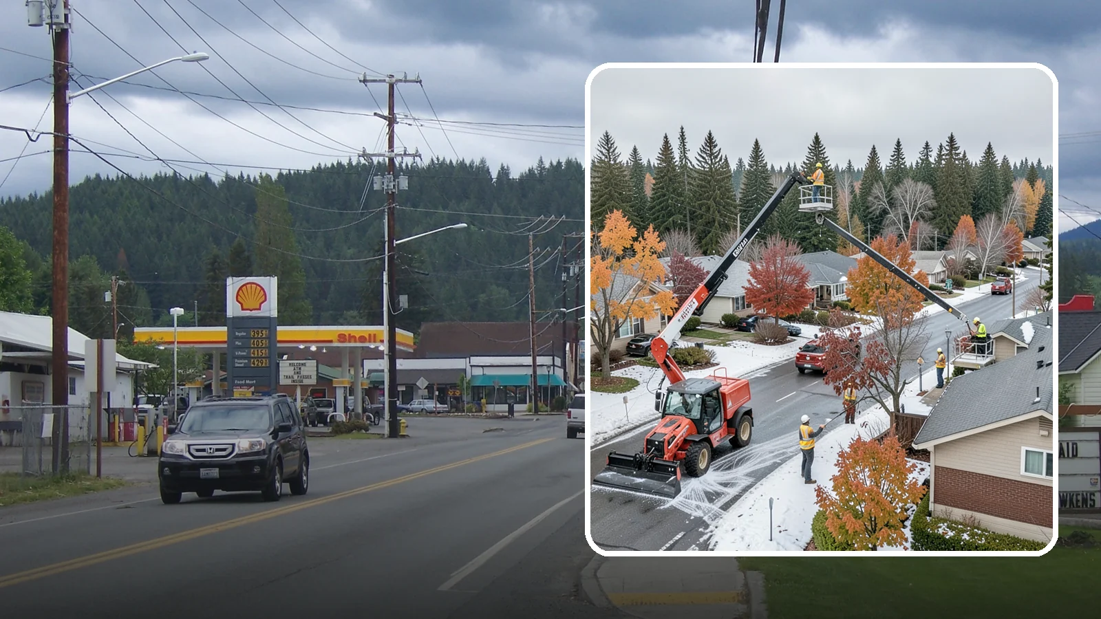 Aerial Lift Services in Granite Falls, Snohomish County, WA - Certified bucket-truck and aerial lift crews for elevated work on trees, lights, and structures.
