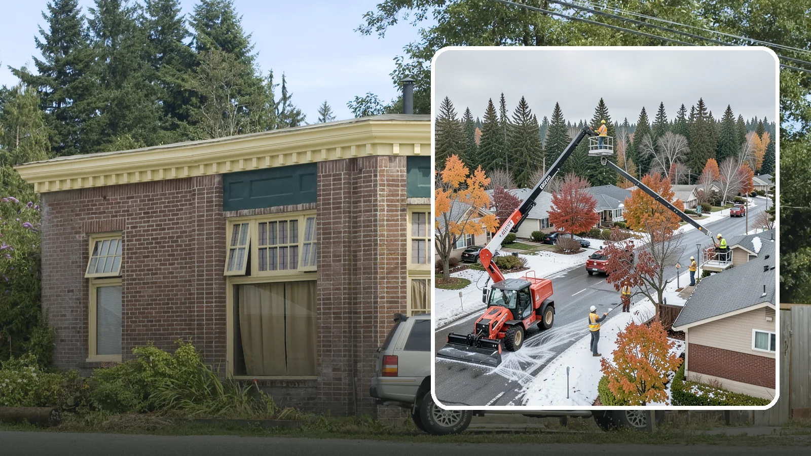 Aerial Lift Services in Hamilton, Skagit County, WA - Certified bucket-truck and aerial lift crews for elevated work on trees, lights, and structures.