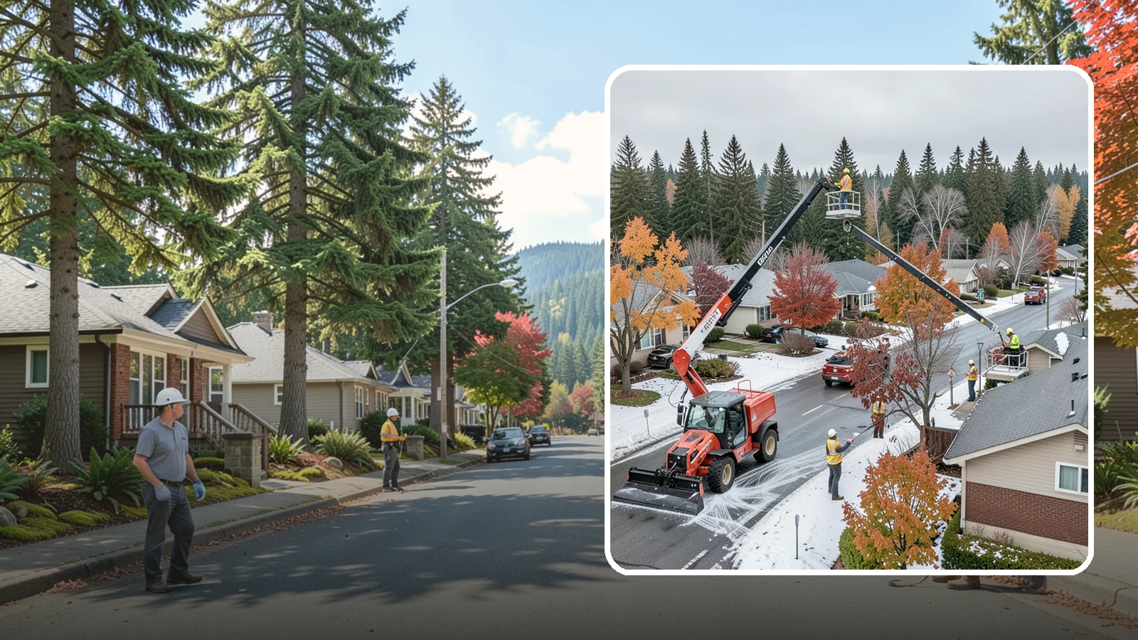 Aerial Lift Services in Hunts Point, King County, WA - Certified bucket-truck and aerial lift crews for elevated work on trees, lights, and structures.