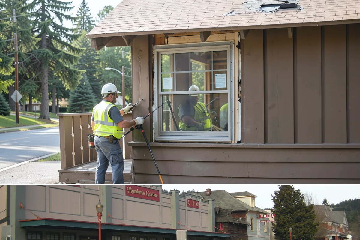 Aerial Lift Services in Issaquah, King County, WA - Elevated tree and lighting work is scheduled around wind conditions, which limit safe lift operation during storms.